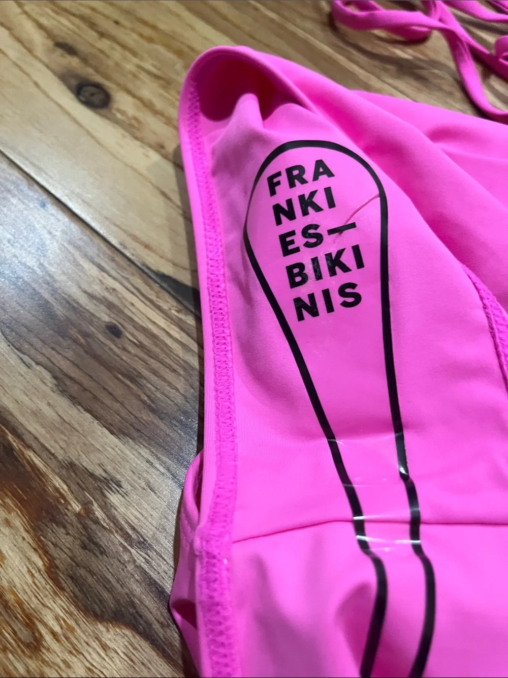 Frankies Bikinis Gemma Hot Pink Wrap-Style One-Piece Swimsuit Size Small NEW